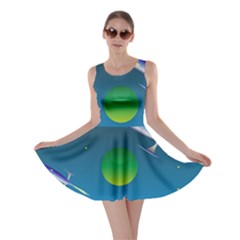 Rocket Spaceship Space Skater Dress by HermanTelo