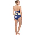 Tardis Doctor Who Time Travel Scallop Top Cut Out Swimsuit View2