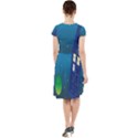 Tardis Doctor Time Travel Cap Sleeve Midi Dress View2