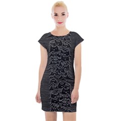 Fur Division Cap Sleeve Bodycon Dress by Sudhe
