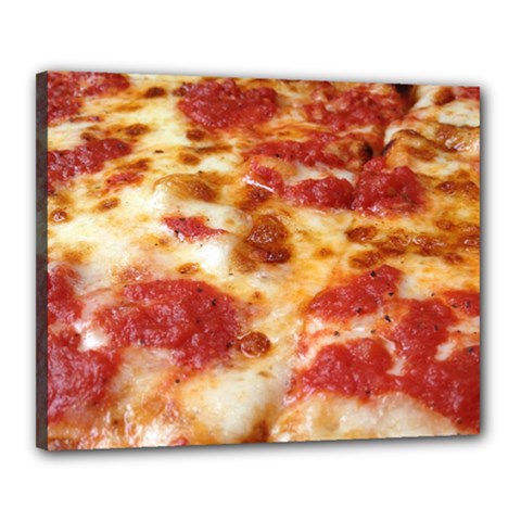 Pizza Canvas 20  X 16  (stretched) by TheAmericanDream