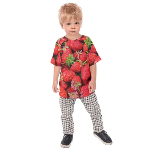 Strawberries Kids  Raglan Tee by TheAmericanDream