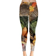 Pumpkin Vegetables Autumn Leggings  by Pakrebo