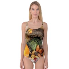 Pumpkin Vegetables Autumn Camisole Leotard  by Pakrebo