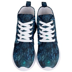 Trees Road Moonlight Avenue Women s Lightweight High Top Sneakers by Nexatart