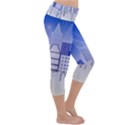 City Architecture Building Skyline Lightweight Velour Capri Yoga Leggings View3