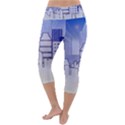 City Architecture Building Skyline Lightweight Velour Capri Yoga Leggings View4