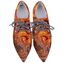 Eye Butterfly Evening Sky Pointed Oxford Shoes by HermanTelo