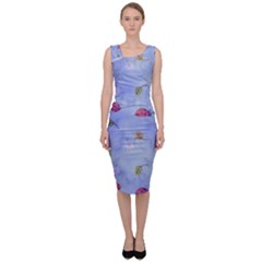 Ladybug Blue Nature Sleeveless Pencil Dress by HermanTelo