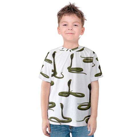 Snake Cobra Reptile Poisonous Kids  Cotton Tee by HermanTelo