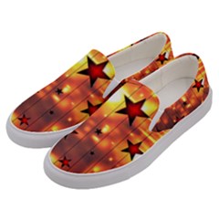 Star Radio Light Effects Magic Men s Canvas Slip Ons by HermanTelo