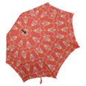 Seamless Pattern Background Red Hook Handle Umbrellas (Large) View2