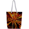 Zoom Effect Explosion Fire Sparks Full Print Rope Handle Tote (Small) View2