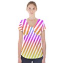 Abstract Lines Mockup Oblique Short Sleeve Front Detail Top View1