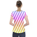 Abstract Lines Mockup Oblique Short Sleeve Front Detail Top View2