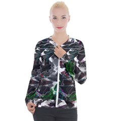 Abstract Science Fiction Casual Zip Up Jacket by HermanTelo