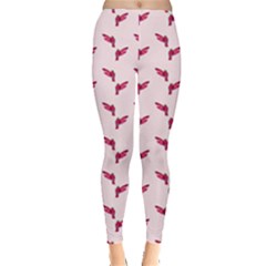 Pink Parrot Pattern Leggings  by snowwhitegirl