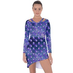 Kawaii Space Rocket Pattern Asymmetric Cut-out Shift Dress by snowwhitegirl