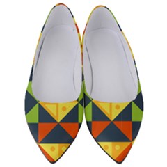 Background Geometric Color Plaid Women s Low Heels by Mariart