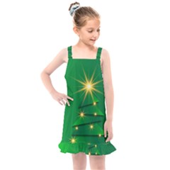 Christmas Tree Green Kids  Overall Dress by HermanTelo