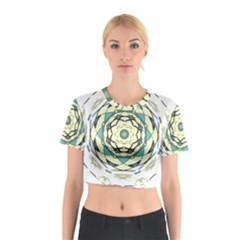 Circle Vector Background Abstract Cotton Crop Top by HermanTelo