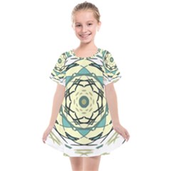 Circle Vector Background Abstract Kids  Smock Dress by HermanTelo