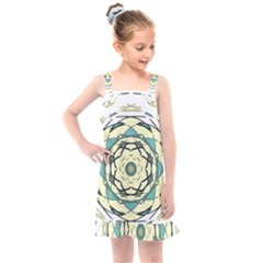 Circle Vector Background Abstract Kids  Overall Dress by HermanTelo