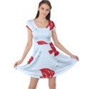 Fish Red Sea Water Swimming Cap Sleeve Dress View1