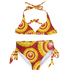 Floral Abstract Background Texture Kids  Classic Bikini Set