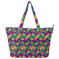 Geometric Triangle Full Print Shoulder Bag by HermanTelo