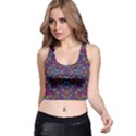 Kaleidoscope Triangle Curved Racer Back Crop Top View1