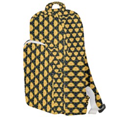 Pattern Halloween Pumpkin Color Yellow Double Compartment Backpack by HermanTelo