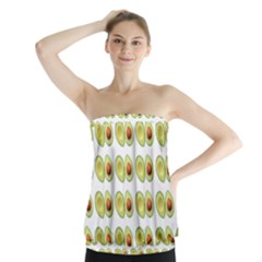 Pattern Avocado Green Fruit Strapless Top by HermanTelo