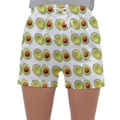 Pattern Avocado Green Fruit Sleepwear Shorts by HermanTelo