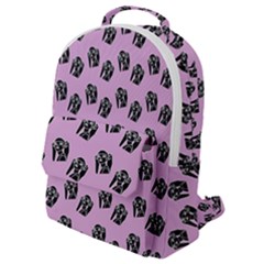 Girl Face Lilac Flap Pocket Backpack (small) by snowwhitegirl