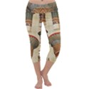 Egyptian Architecture Column Capri Yoga Leggings View1