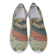 Egyptian Woman Wings Design Women s Slip On Sneakers by Sapixe