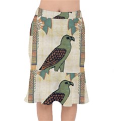 Egyptian Paper Papyrus Bird Mermaid Skirt by Sapixe