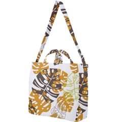 Pattern Leaves Square Shoulder Tote Bag by HermanTelo