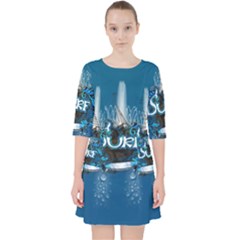 Sport, Surfboard With Water Drops Pocket Dress by FantasyWorld7