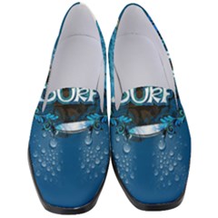 Sport, Surfboard With Water Drops Women s Classic Loafer Heels by FantasyWorld7