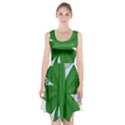 Shamrock Clover Saint Patrick Leaves Racerback Midi Dress View1