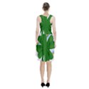 Shamrock Clover Saint Patrick Leaves Racerback Midi Dress View2