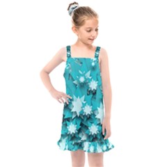 Stars Christmas Ice 3d Kids  Overall Dress by HermanTelo