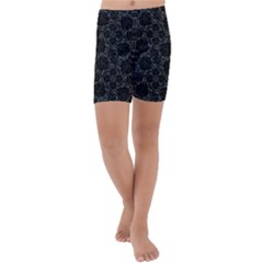 Thorns Have Roses Kids  Lightweight Velour Capri Yoga Leggings by WensdaiAmbrose