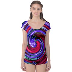 Swirl Vortex Motion Boyleg Leotard  by HermanTelo