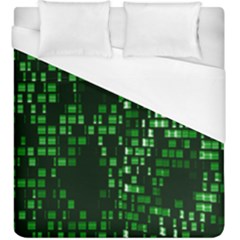Abstract Plaid Green Duvet Cover (king Size) by Bajindul