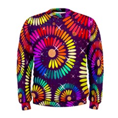 Abstract Background Spiral Colorful Men s Sweatshirt by Bajindul