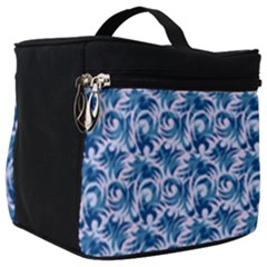 Blue Pattern Scrapbook Make Up Travel Bag (big) by Bajindul