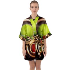 Sport Ball Tennis Golf Football Quarter Sleeve Kimono Robe by Bajindul